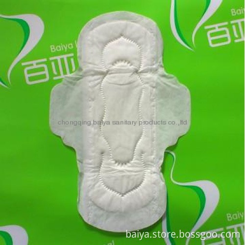 240mm pure cotton day use lady sanitary napkin with wings